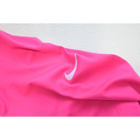 Nike Pro Running 1/4 Zip Performance Dri Fit Fitted Pink Jacket Womens Size XL - Picture 8 of 9